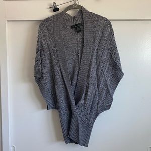 Beautiful batwing metallic knit top